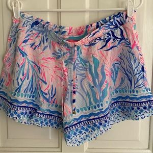 Lilly Pulitzer Katia Short Crew Blue Tint